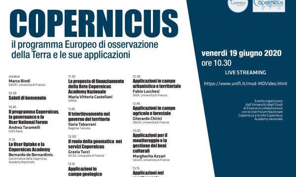 COPERNICUS: Il programma Europeo di osservazione della Terra e le sue applicazioni.